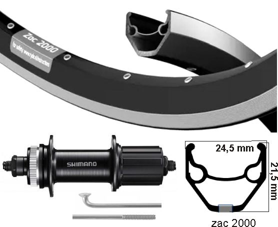 KGs hënnescht Rad 28 Zoll (622) zwart-rr caskete v-brems center Center 8-10 Spd qr