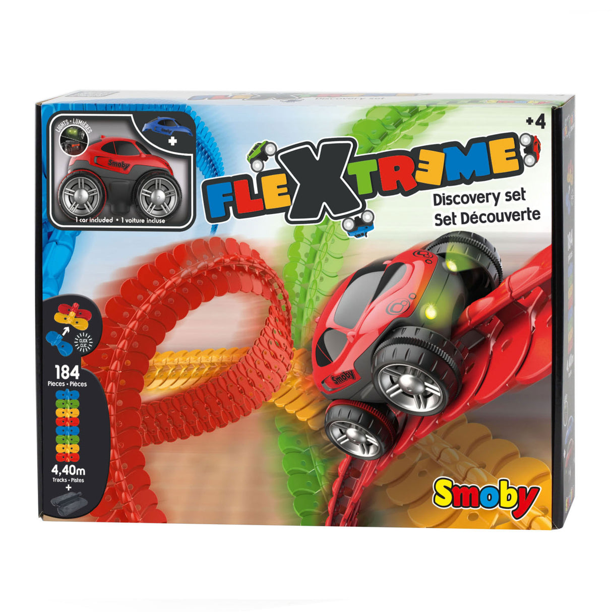 Smoby FlexTreme Discovery Racebaan Set, 184dlg.