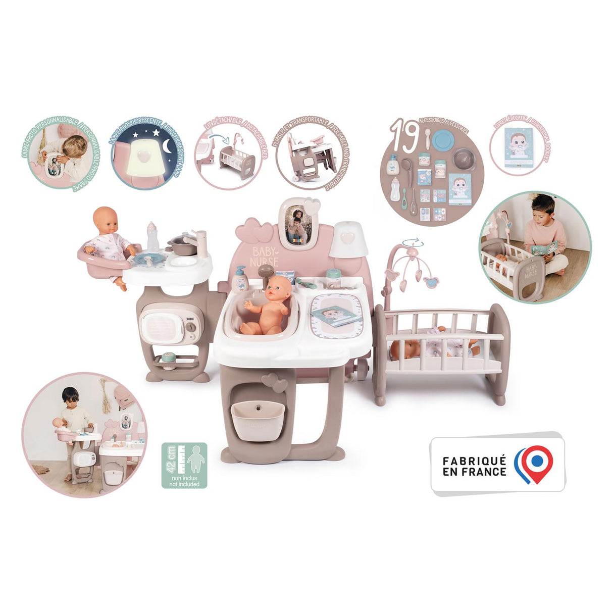 Smoby - Baby Schwesterpuppen Care Center 23dlg.