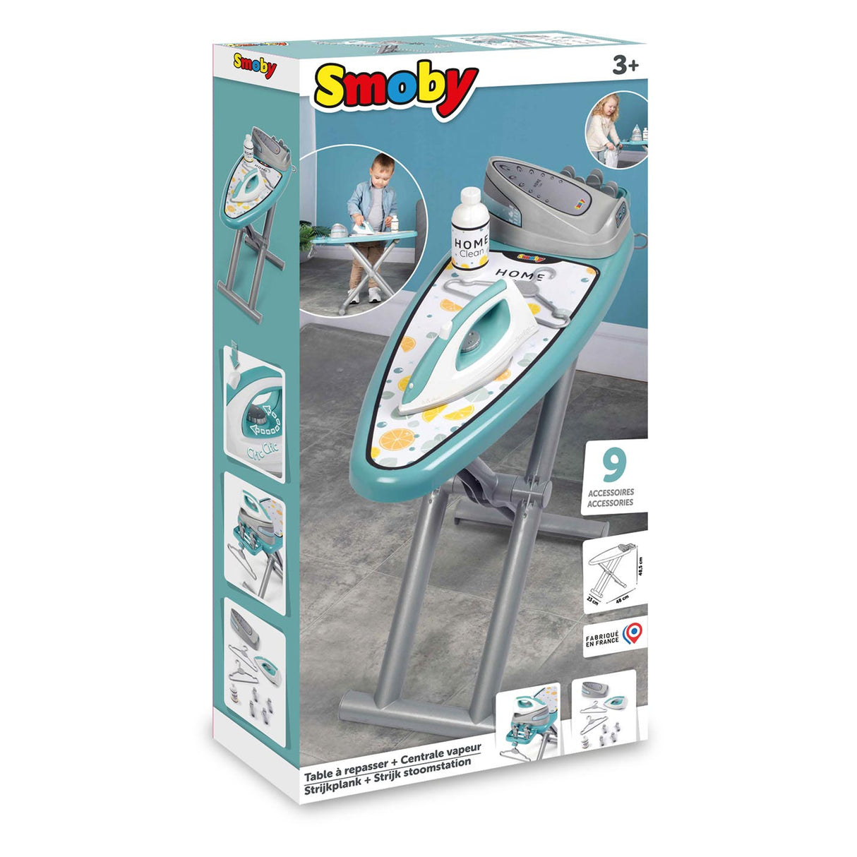 Smoby ironing board with iron 9 -piece