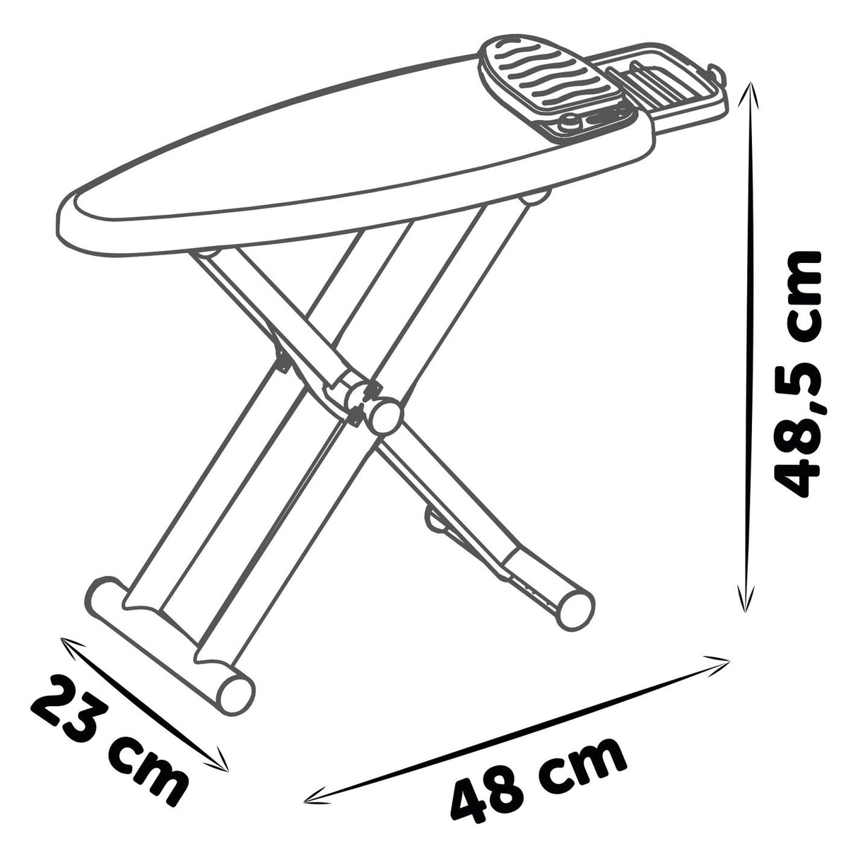 Smoby da stiratura con ferro da 9 a meno