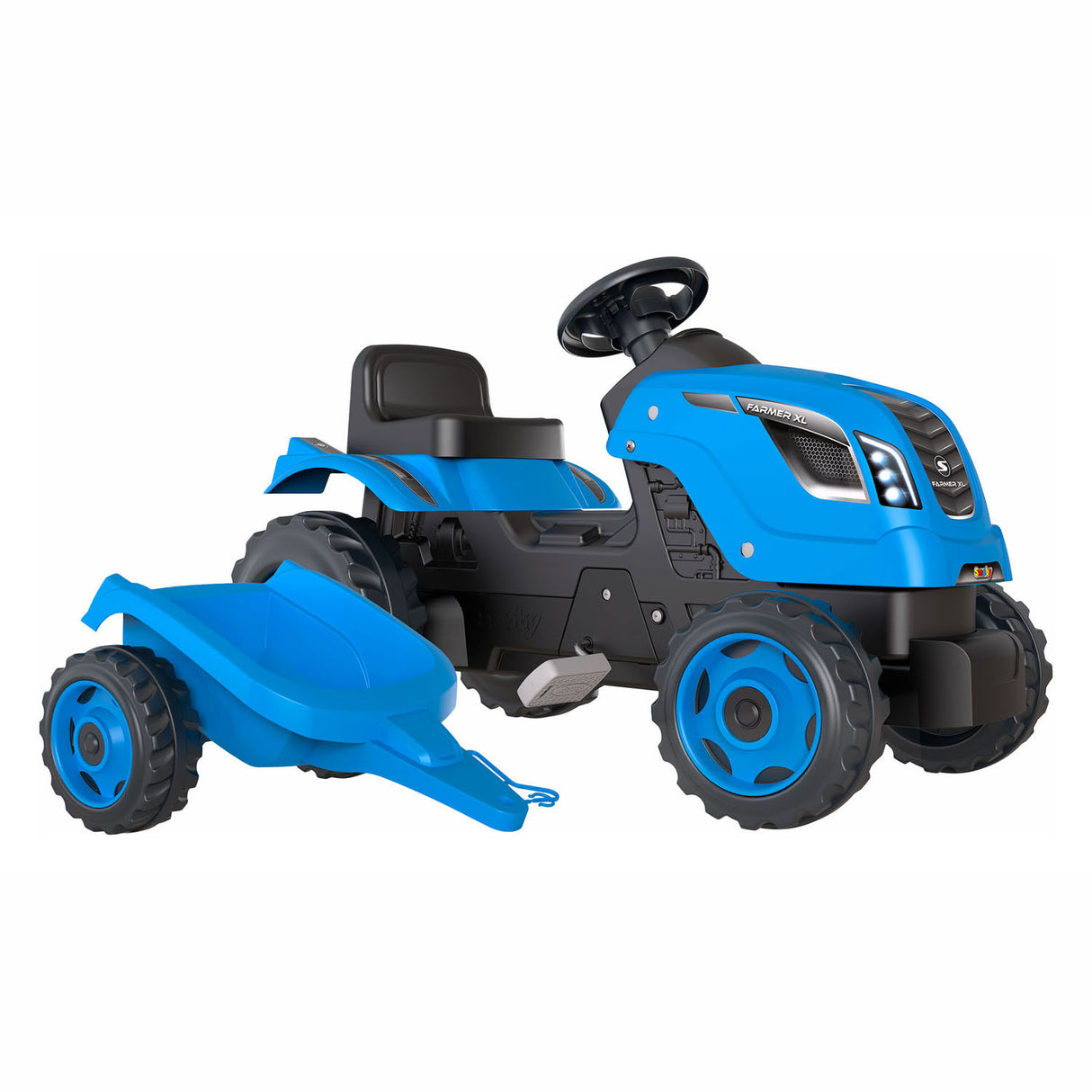 Smoby Farmer XL STASTRATTOR con trailer blu