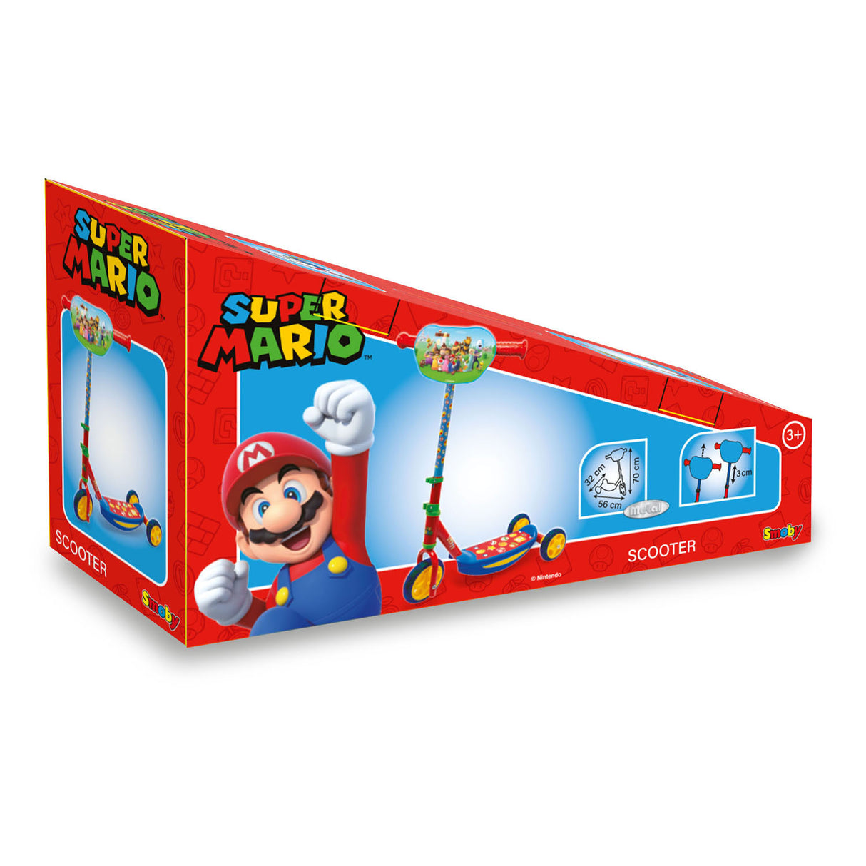 Smoby super mario 3-wiel kinderstep