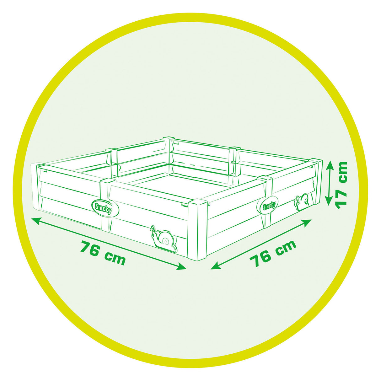 Smoby Square Garden Sandbox