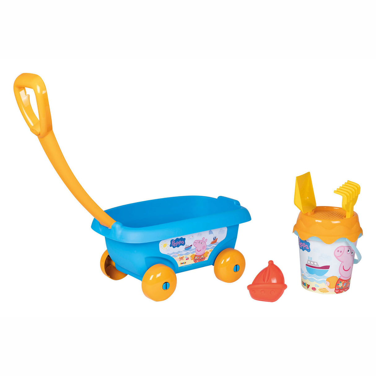 Smoby Strandset Peppa mit kühner Peppa -Schwein, 5dlg.