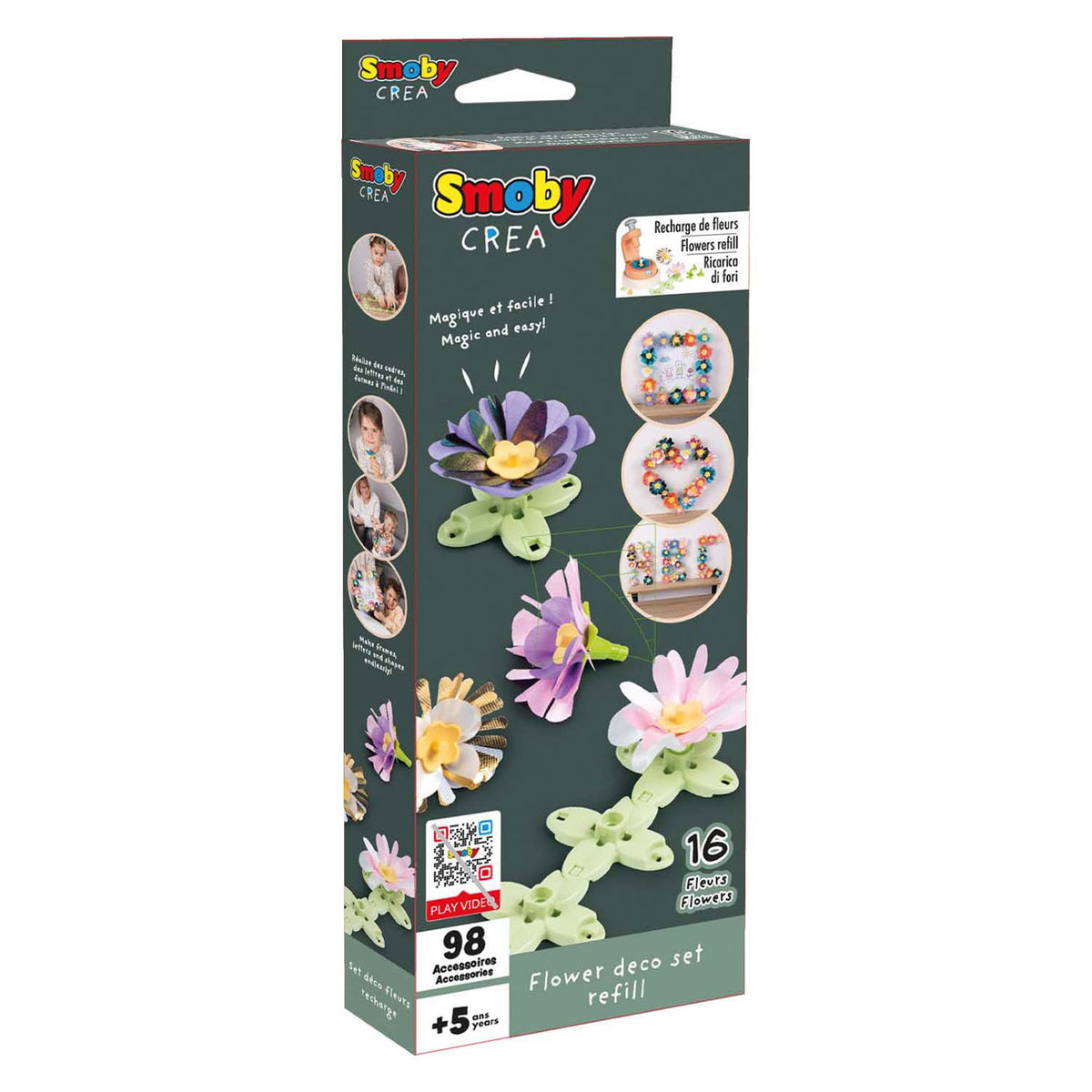 Merkloos sans marque smoby crea bloemen maken decoratie navulling, 98dlg.