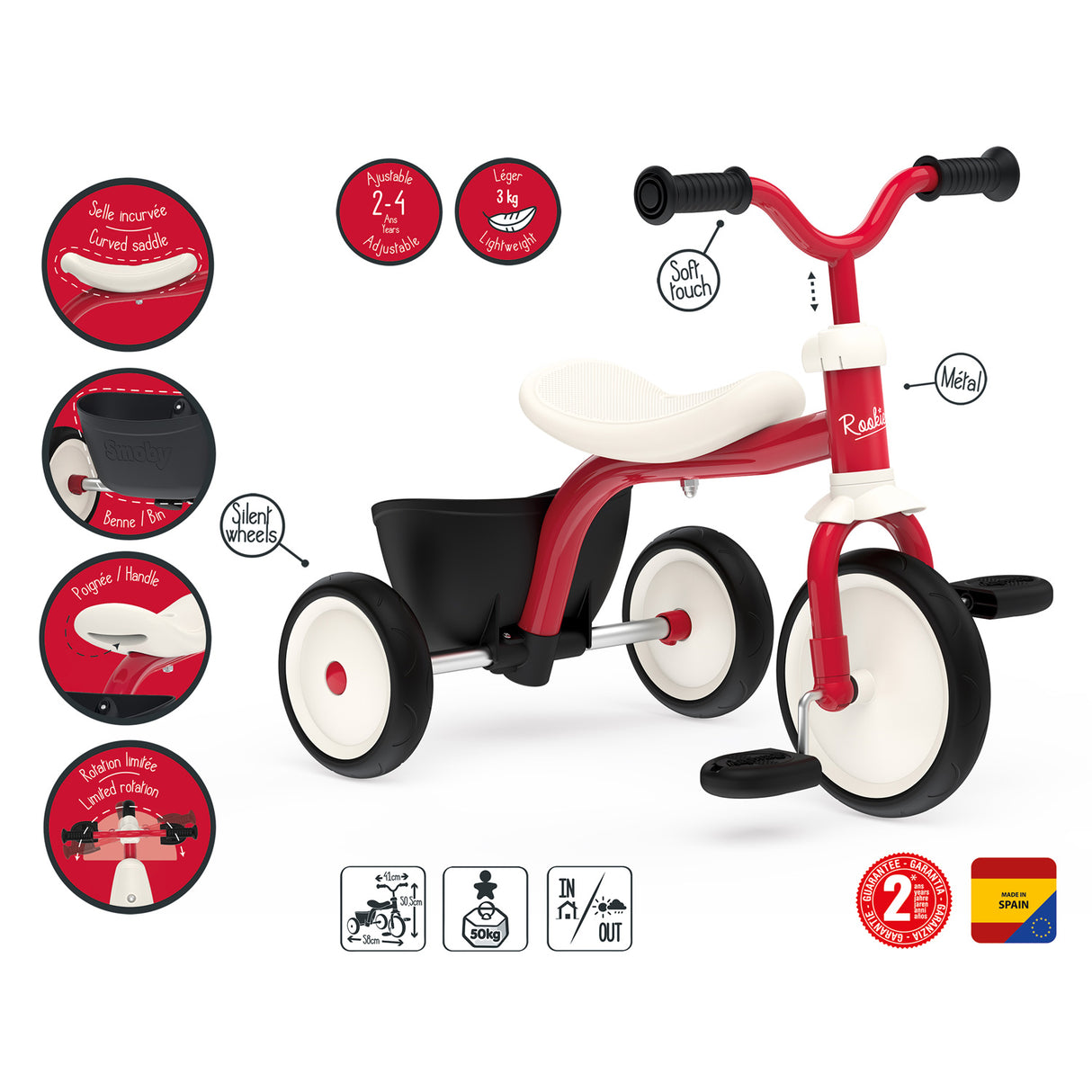 Smoby Rookie Trike tricycle