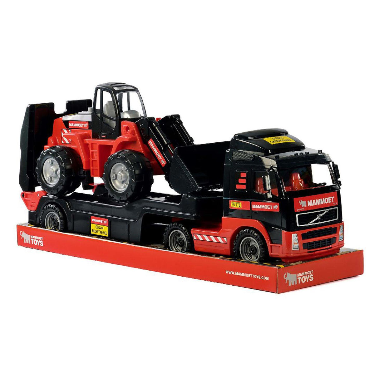 Mammoet Toys Cavallino Mammoet Truck med trailer og gravemaskin