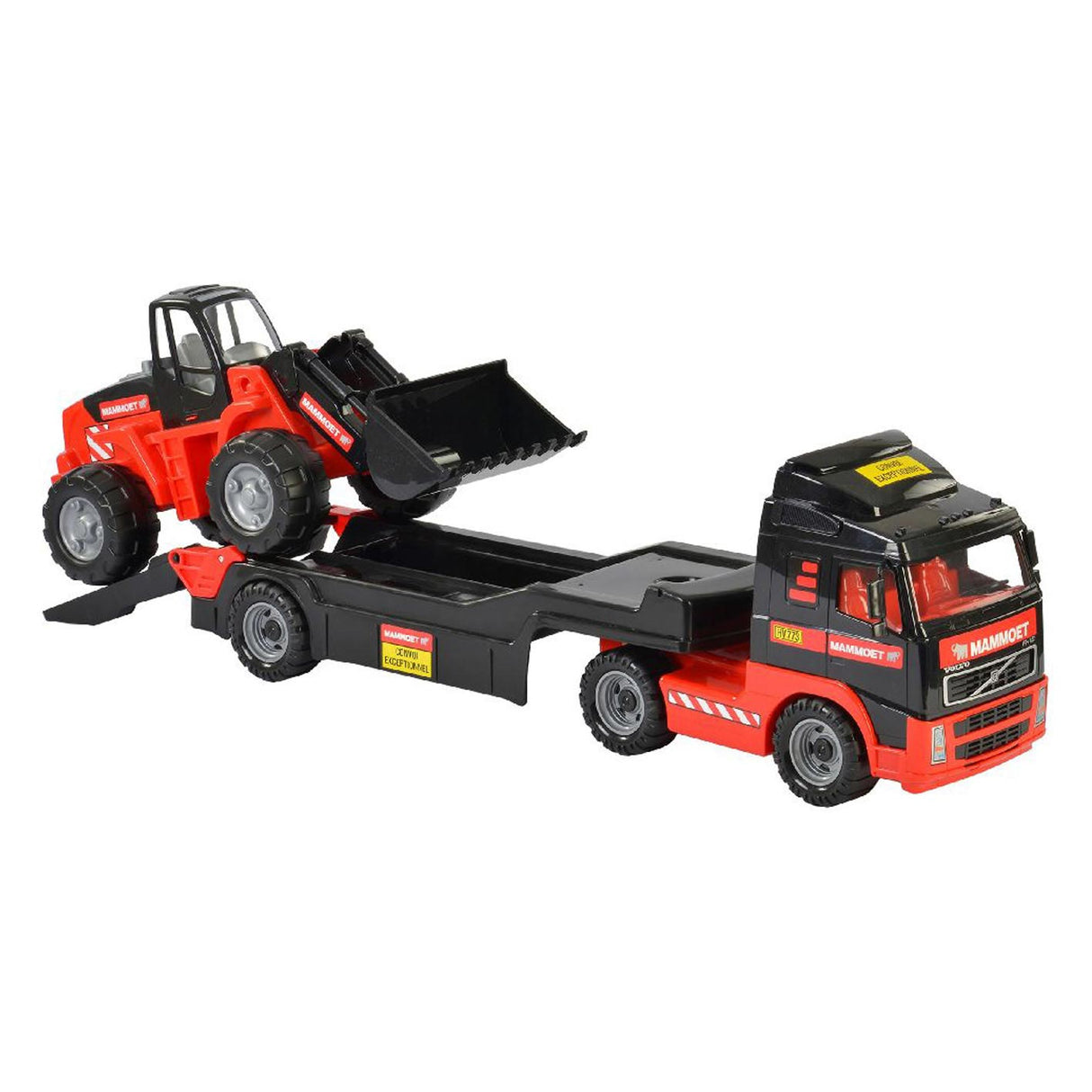 Mammoet Toys Cavallino Mammoet Truck med trailer og gravemaskin