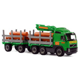 Cavallino toys cavallino volvo houttransport vrachtwagen met aanhanger