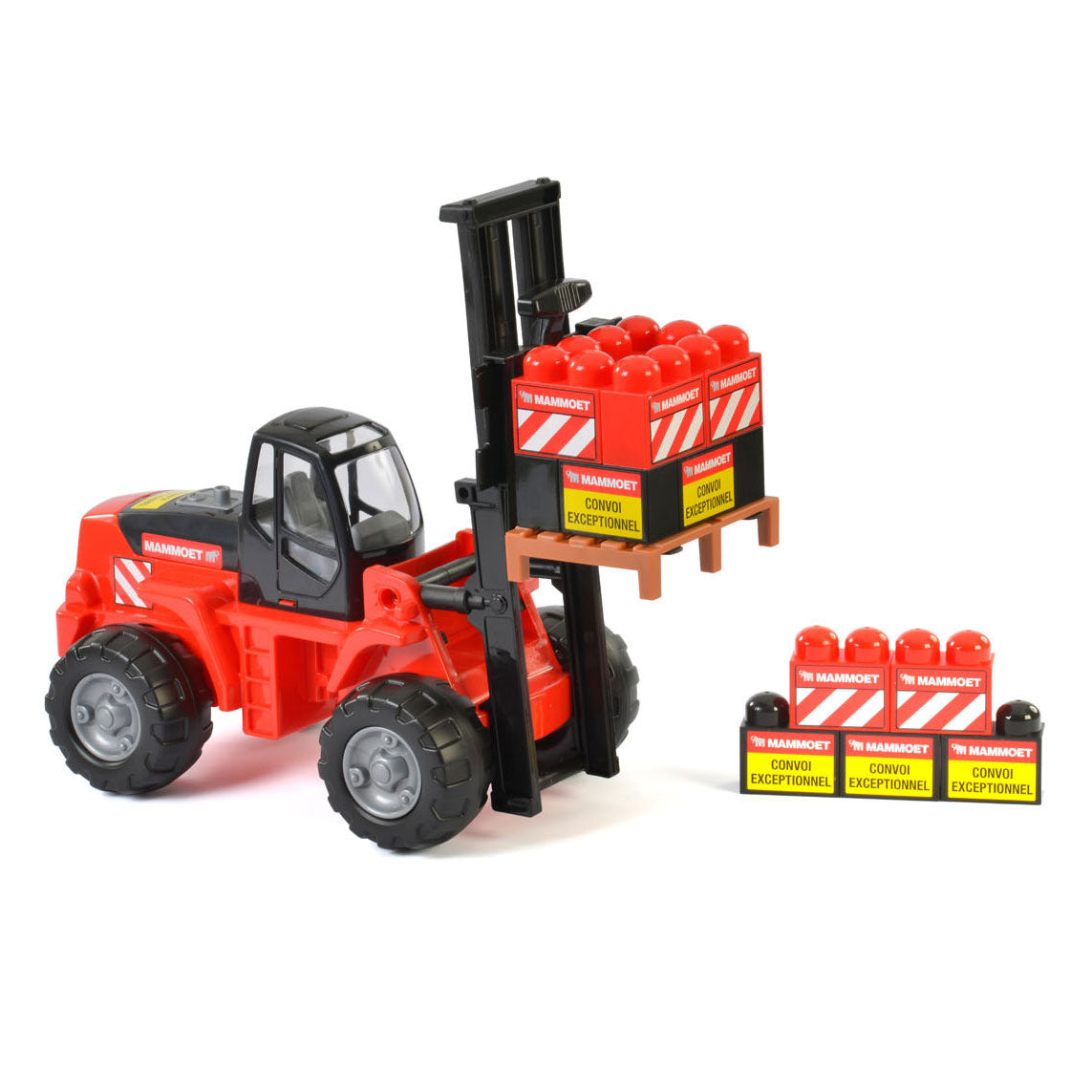 Mammoet toys mammoet heftruck met bouwblokken