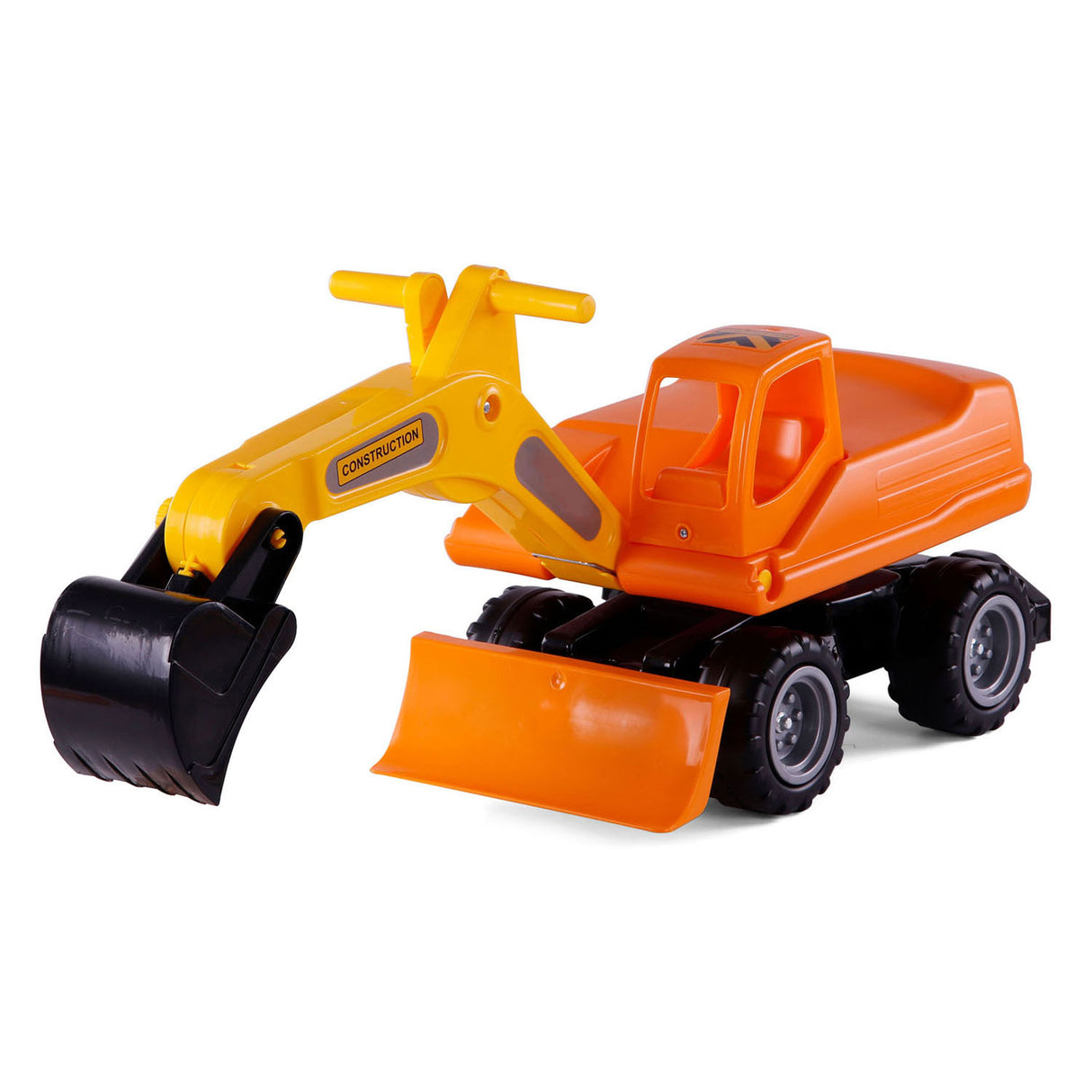 Cavallino toys cavallino mega graafmachine loopauto oranje, 79cm