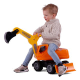 Cavallino toys cavallino mega graafmachine loopauto oranje, 79cm