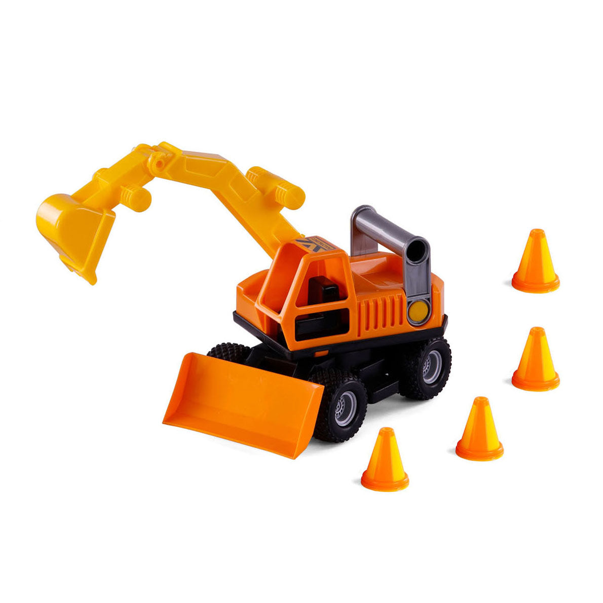 Cavallino Toys Cavallino Grip excavator with rubber tires, 29 cm