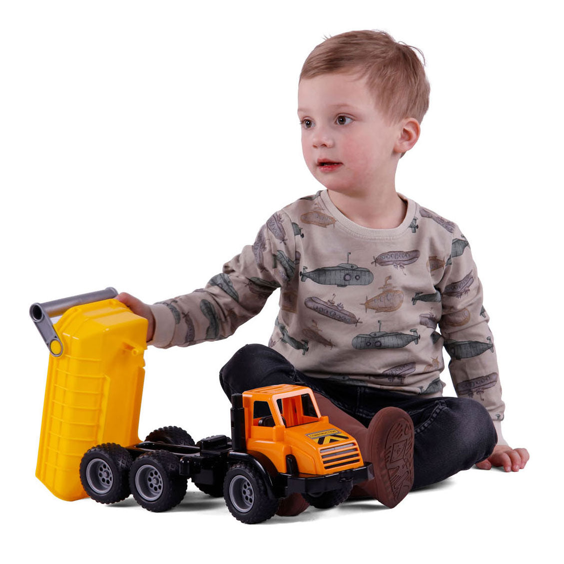 Cavallino Toys Cavallino Grip Buik truck with rubber tires, 42cm