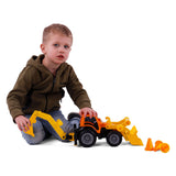 Toys Cavallino Cavallino Grip Excavator Tractor con pneumatici in gomma, 38,5 cm