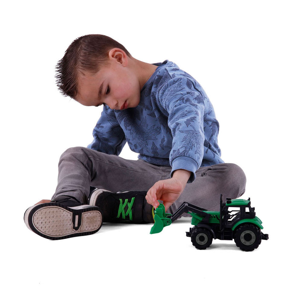 Cavallino Toys Cavallino Tractor med skovlgrøn, skala 1:32