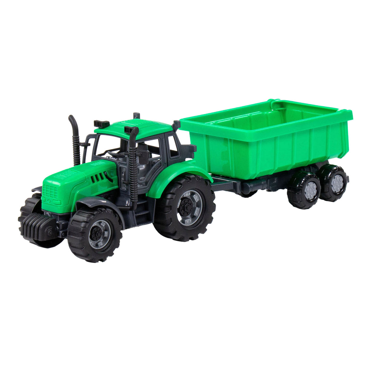 Cavallino Spillsaachen Cavallinino Traktor mat Tilt Camion Trailer Green, Skala 1:32