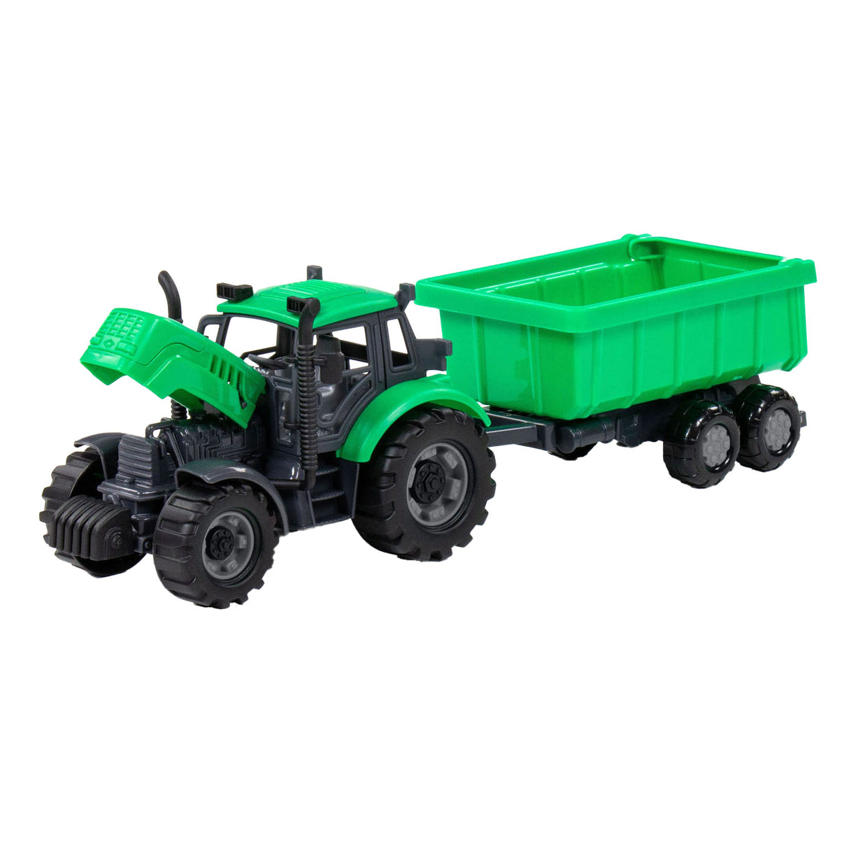 Cavallino Toys Cavallino Tractor con rimorchio di camion Tilt Green, Scala 1:32