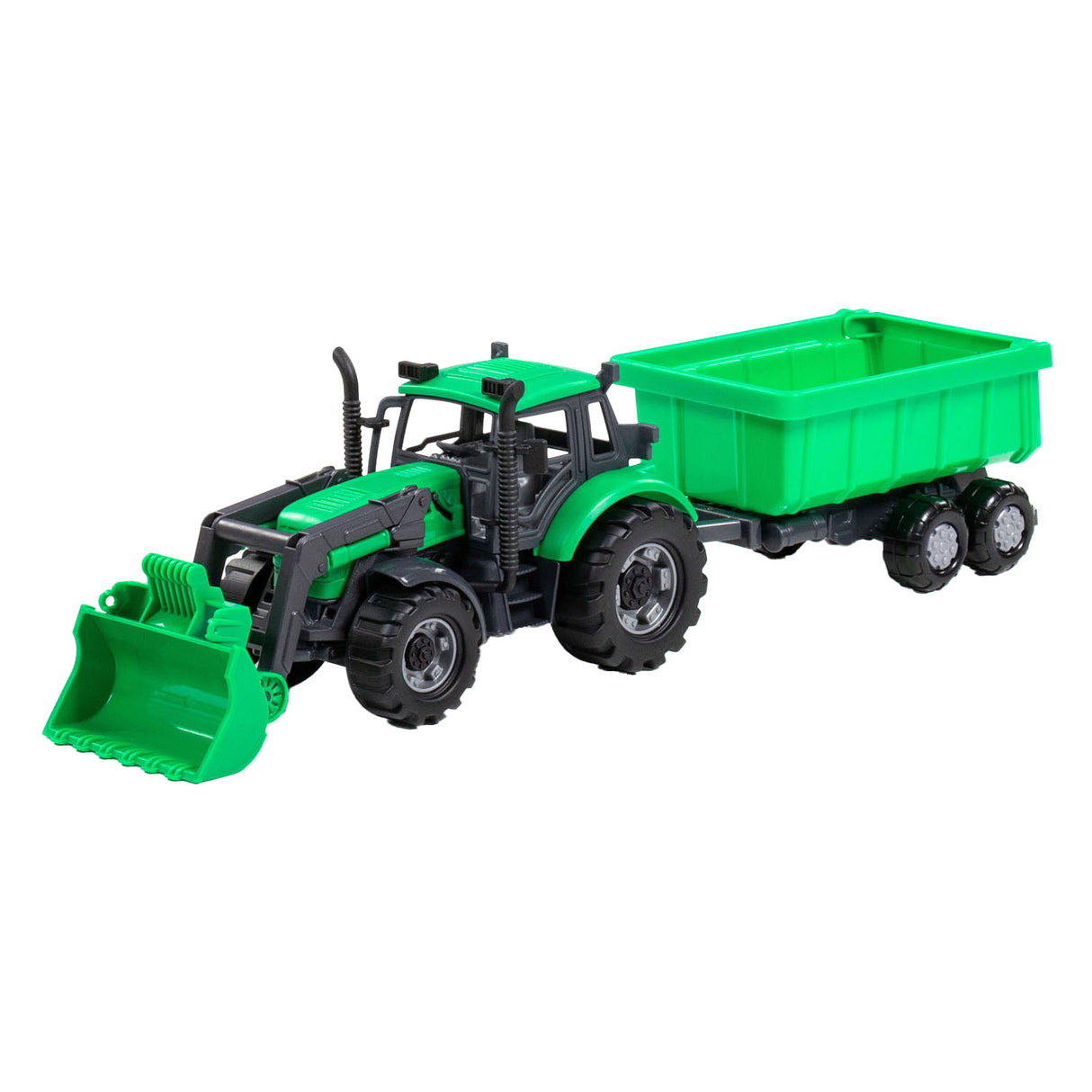 Cavallino Toys Cavallino Traktor mit Ladegerät und Versorgung Foltergrün, Skala 1:32