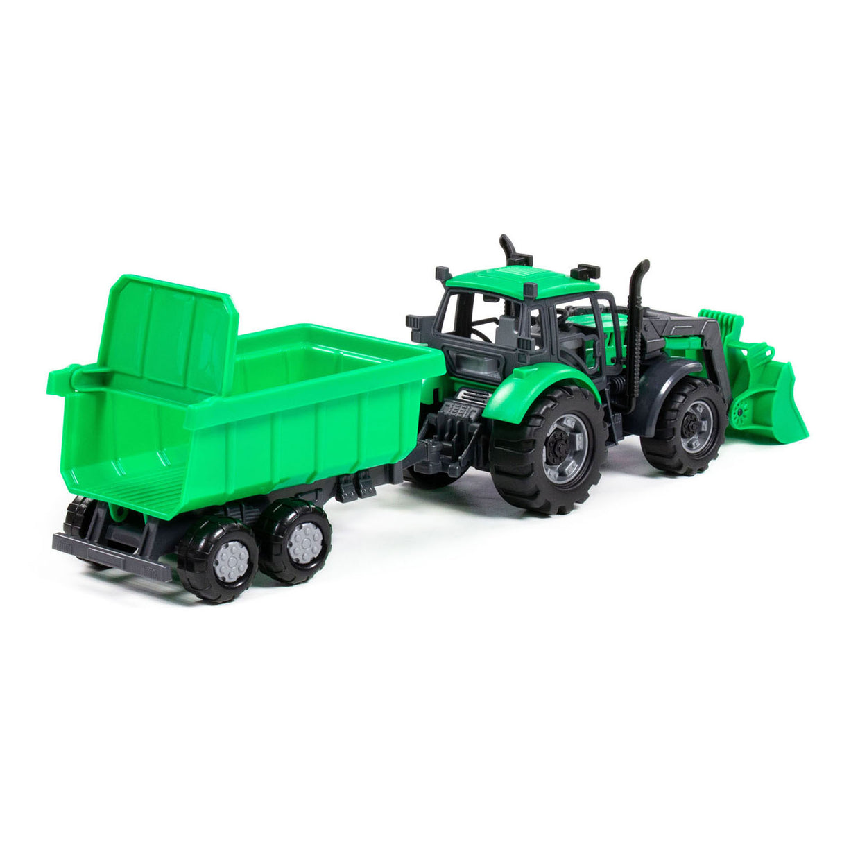 Cavallino Toys Cavallino Tractor with charger and Supply torture green, scale 1:32