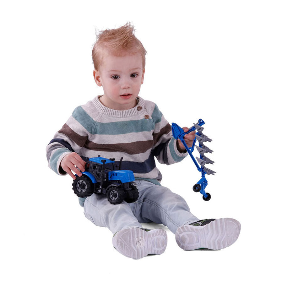 Cavallino Toys Cavallino Tractor con Team Blue, Scala 1:32