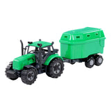 Cavallino Toys Cavallino Ciągnik z przyczepą końską zieloną, skala 1:32