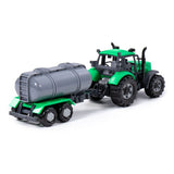 Cavallino toys cavallino tractor met tankwagen groen, schaal 1:32