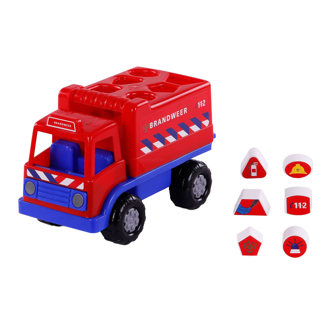 Cavallino Toys Toys Cavallino nekdanji tovornjak oblikuje enolončnico s 6 bloki, 26 cm