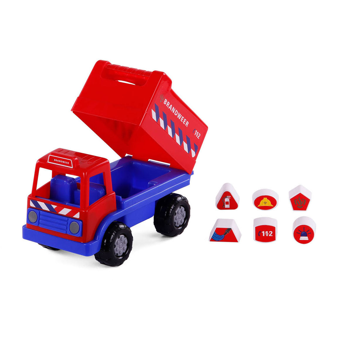 Toys Cavallino Toys Cavallino Ancien camion Forme de ragoût avec 6 blocs, 26 cm