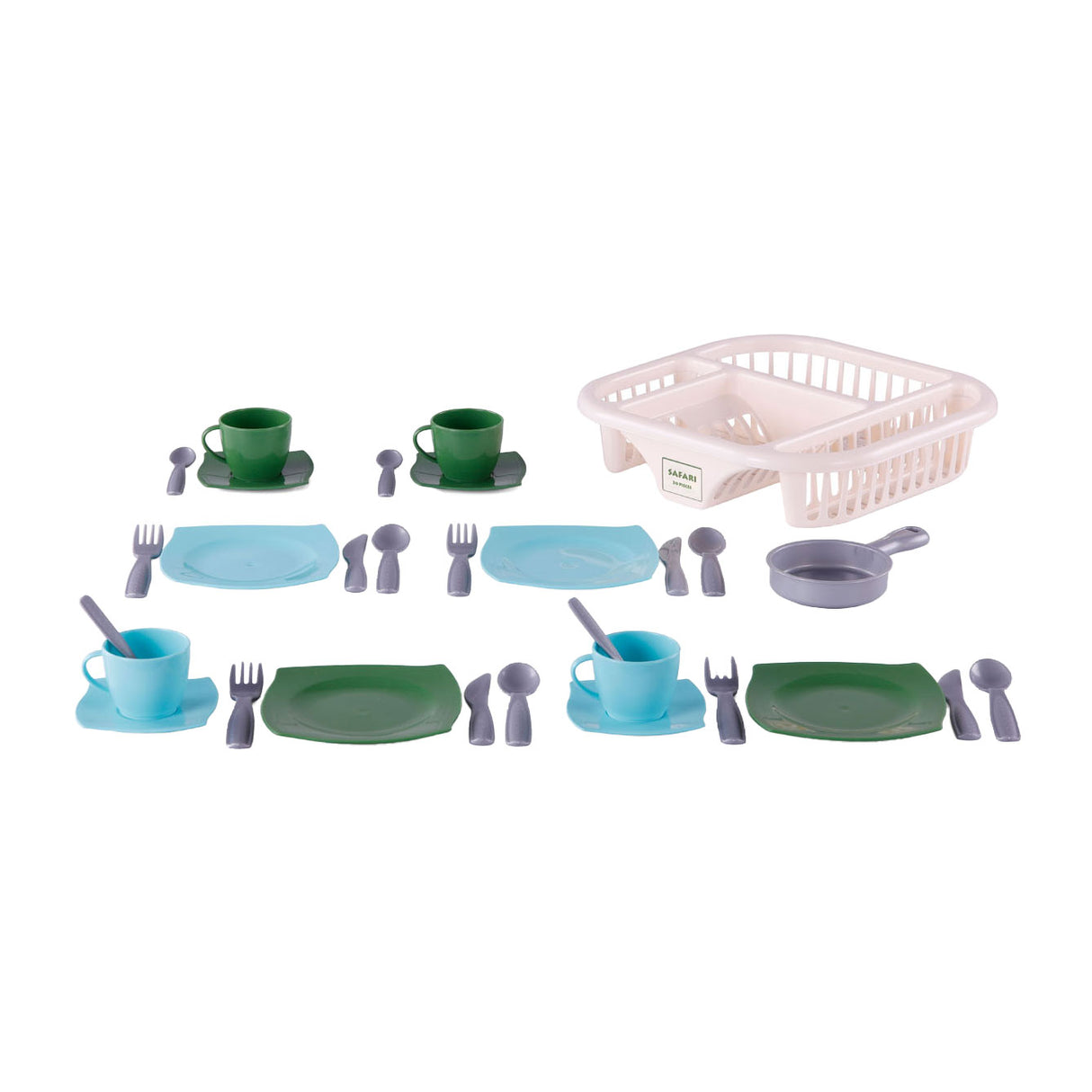 Cavallino Toys Cavallino Service s Washing -up Rack Blue, 30dlg.