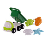 Cavallino Toys Cavallino Beach Kiepwagen med 4 sandformer grønn