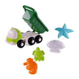 Cavallino Toys Cavallino Beach Kiepwagen con 4 forme di sabbia verde