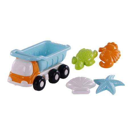 Cavallino Toys Cavallino Beach KiepWagen mit 4 Sandformen blau