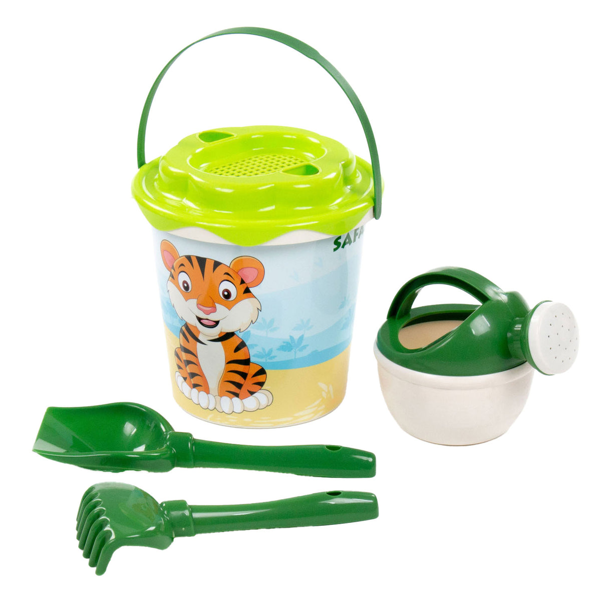 Cavallino Toys Cavallino XL Eimer Set Green mit Bewässerungsdose, 5dlg.