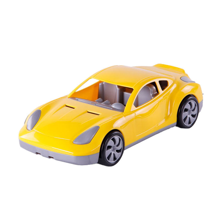 Cavallino toys cavallino raceauto geel, 36cm