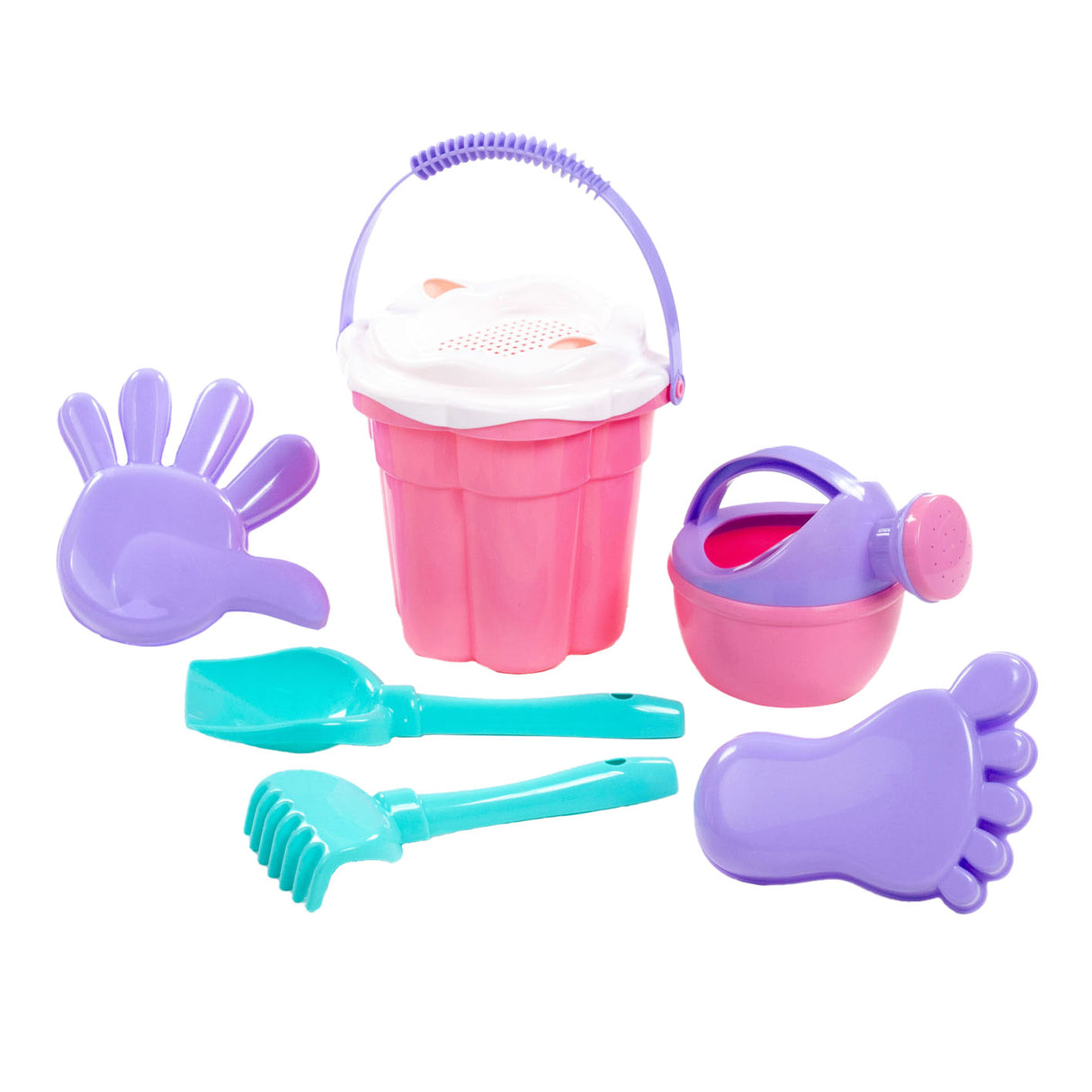 Cavallino Toys Cavallino Classic Bucket Set Pink, 7dlg.