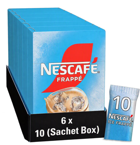 Nescafé frappé oploskoffie - 6 doosjes x 10 zakjes