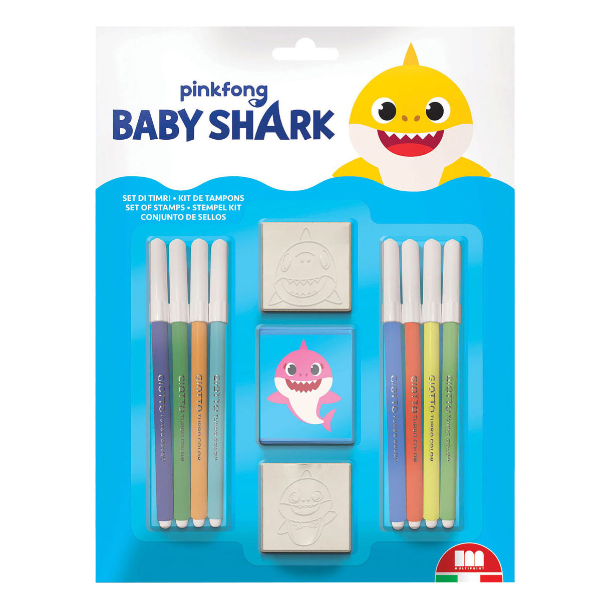 Multiprint baby shark stempelset. 11dlg.