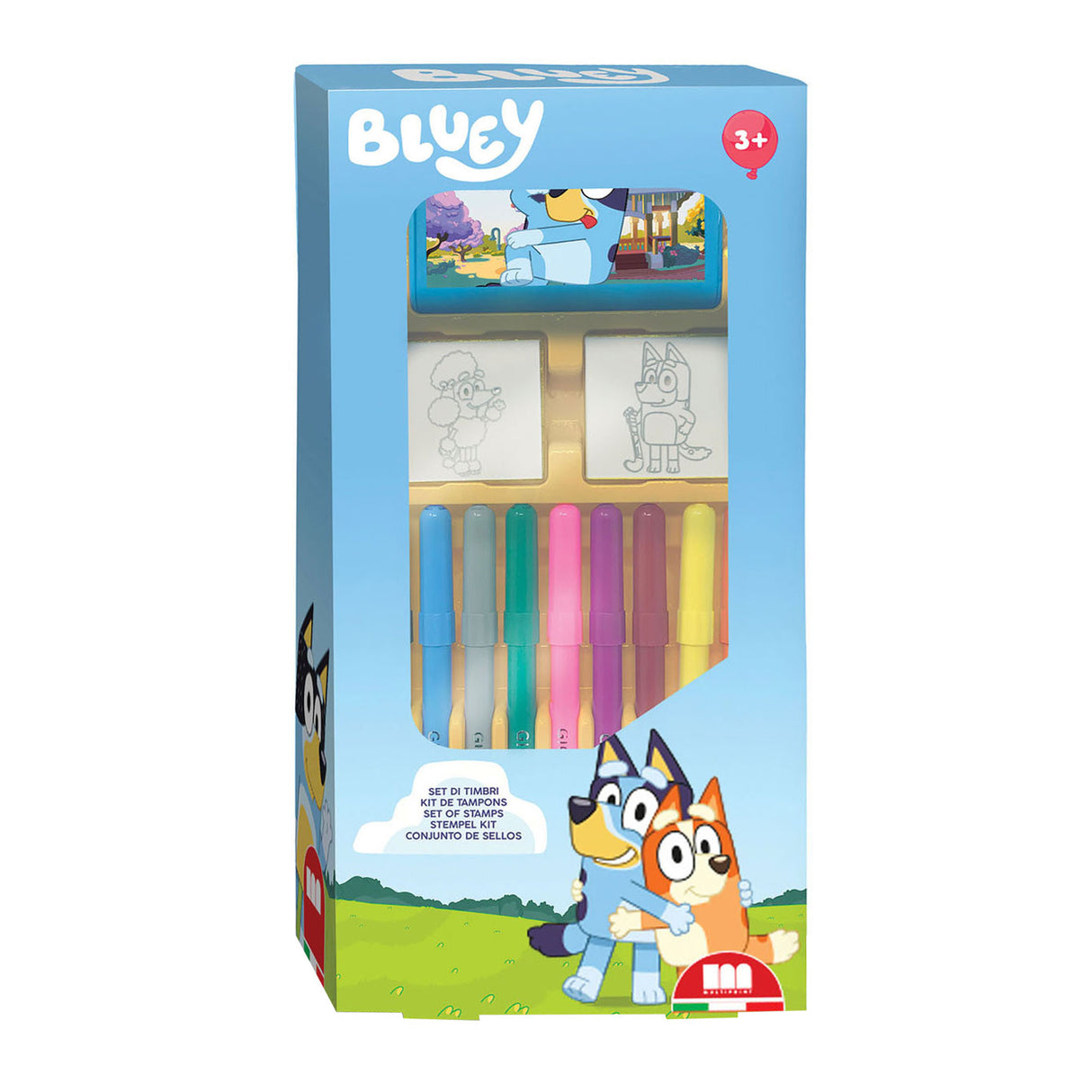 Multiprint Bluey Stamp Set mit Filztip -Stiften