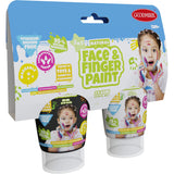 Boti natural face fingerpaint tube - zwart en wit, 2x65ml