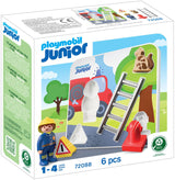 Playmobil brandweer puzzel speelgoed - junior 72088 - educatief.