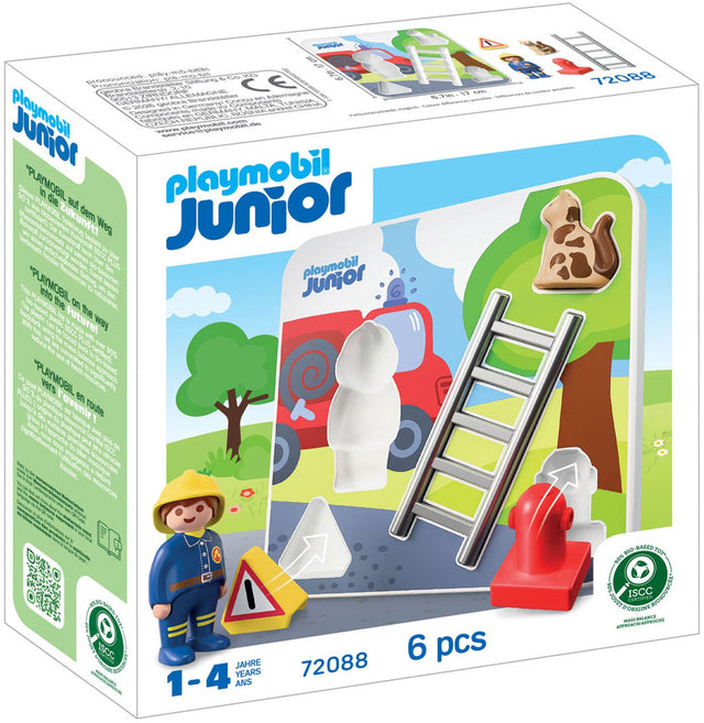 Playmobil brandweer puzzel speelgoed - junior 72088 - educatief.