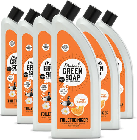 Marcel's green soap toiletreiniger - sinaasappel jasmijn - 6 x 750ml