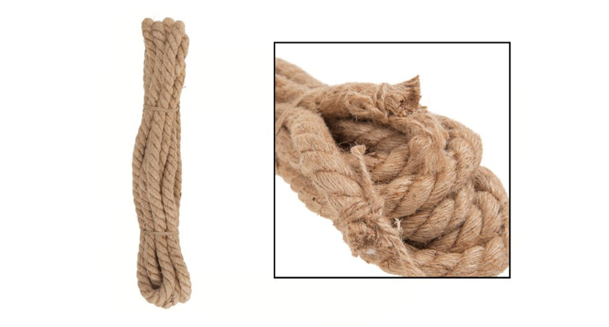 Jute touw 2cm dik bundel a 600cm naturel