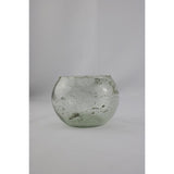 Mansion atmosphere vaas bol bubbel glas 14x14x10cm