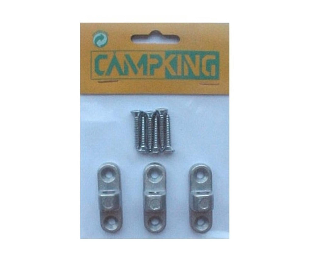Campking umefa 3x framebevestigingsoog metaal met 6 schroeven horizontaal