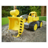 Big power worker midi wiellader shovel met figuur