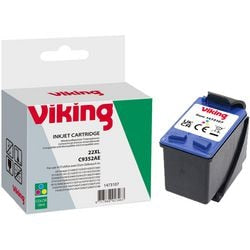 Inktcartridge vk hp c9352a nr22 cyaan magenta geel