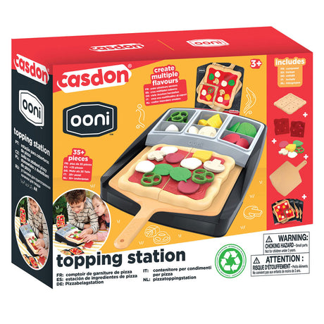 Casdon ooni speelgoed pizza beleg station speelset
